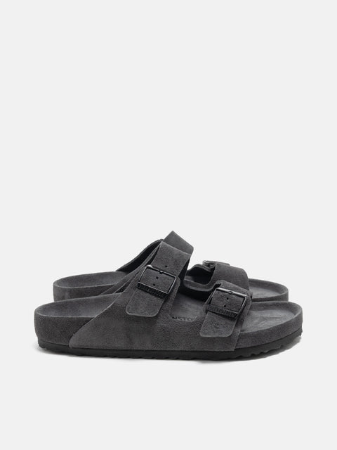 Birkenstock Arizona Exquisite Suede Charcoal, Mules