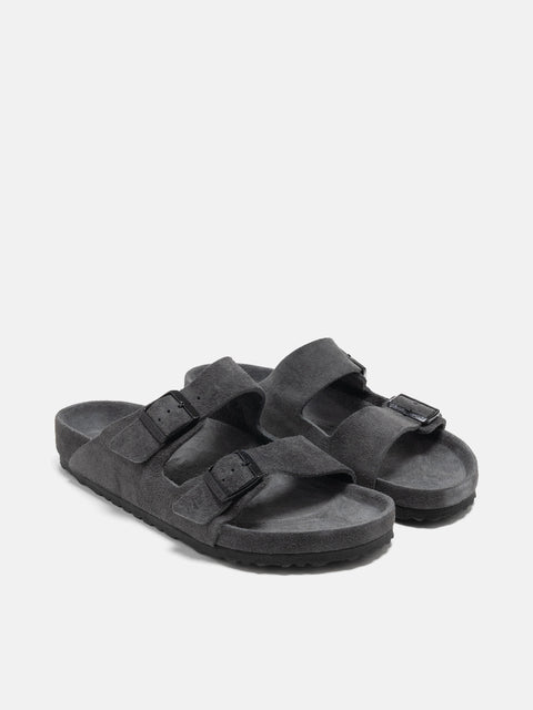 Birkenstock Arizona Exquisite Suede Charcoal, Mules
