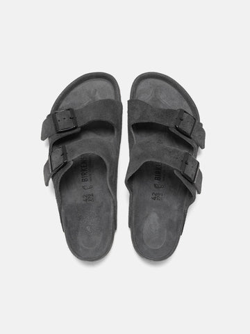 Birkenstock Arizona Exquisite Suede Charcoal, Mules