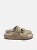 Birkenstock Arizona Exquisite Suede Taupe, Mules