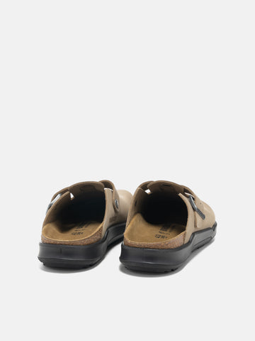 Birkenstock Boston Rugged Oiled Leather Tobacco, Mules
