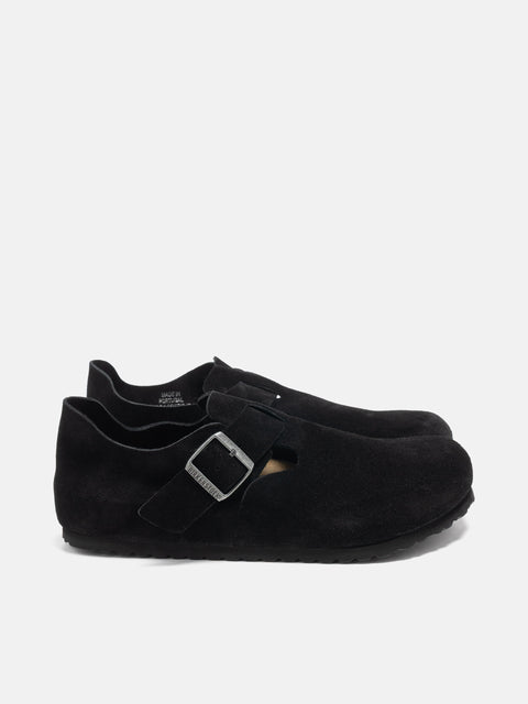 Birkenstock London Suede Black, Mules