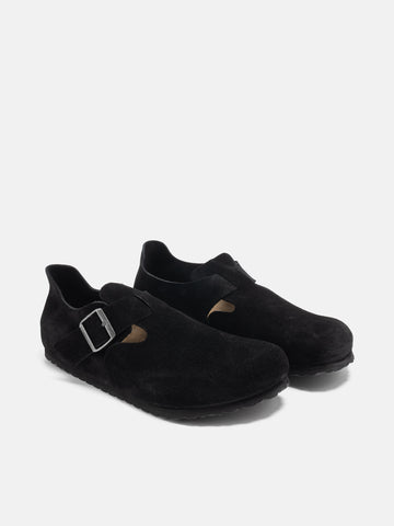 Birkenstock London Suede Black, Mules