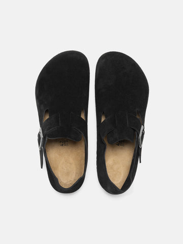 Birkenstock London Suede Black, Mules