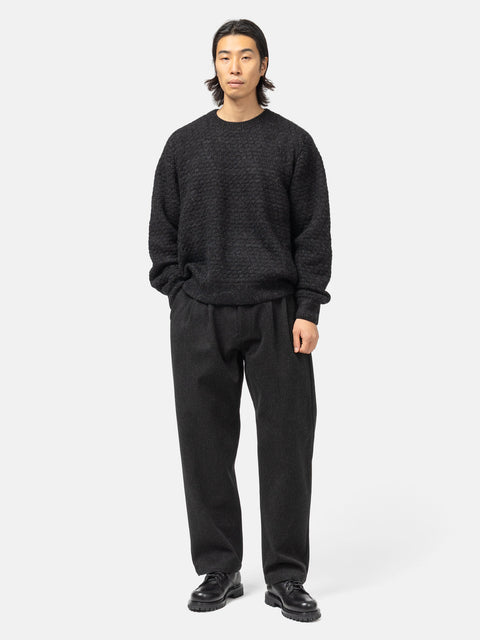 blurhms Baby Alpaca Knit P/O Melange Black, Sweaters