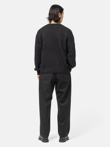 blurhms Baby Alpaca Knit P/O Melange Black, Sweaters