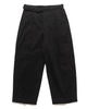 blurhms Brushed Twill Belted Trousers Black, Bottoms