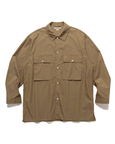 blurhms Chambray Military Shirt Olive Beige, Shirts