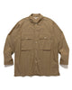 blurhms Chambray Military Shirt Olive Beige, Shirts