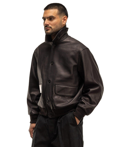 blurhms Lamb Leather Jacket Black, Outerwear