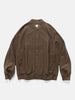 blurhms Soft&Hard Sweat Snap Cardigan Khaki Brown, Cardigans