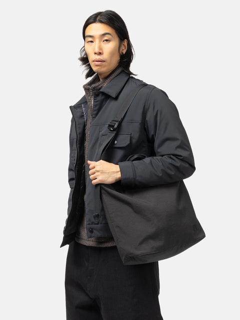 hobo 2Way Tote Bag Nylon Oxford Onibegie Dyed Charcoal, 