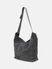 hobo Azuma Shoulder Bag M Pig Suede Charcoal, Shoulder Bags