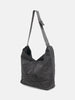 hobo Azuma Shoulder Bag M Pig Suede Charcoal, Shoulder Bags