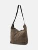 hobo Azuma Shoulder Bag M Pig Suede Dark Brown, Shoulder Bags