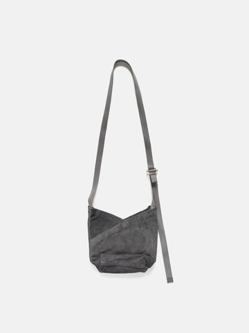 hobo Azuma Shoulder Bag S Pig Suede Charcoal, Shoulder Bags