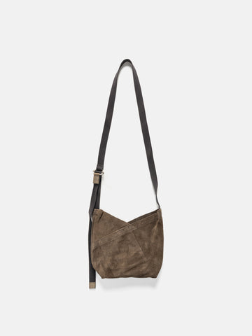hobo Azuma Shoulder Bag S Pig Suede Dark Brown, Tote Bags