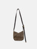 hobo Azuma Shoulder Bag S Pig Suede Dark Brown, Tote Bags