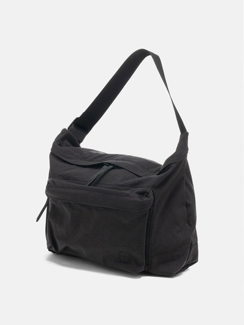 hobo Shoulder Bag Nylon Oxford Onibegie Dyed Charcoal, 