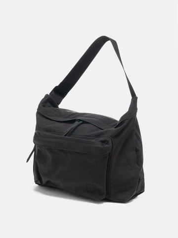 hobo Shoulder Bag Nylon Oxford Onibegie Dyed Charcoal, 