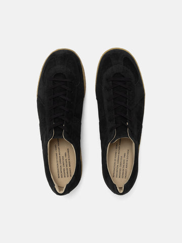 Top view of the HOBO x Reproduction Of Found German Trainer Cow Suede Black
