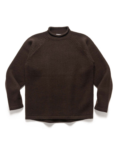 nonnative Adventurer Roll Neck Sweater Wool Yarn Brown, Sweaters