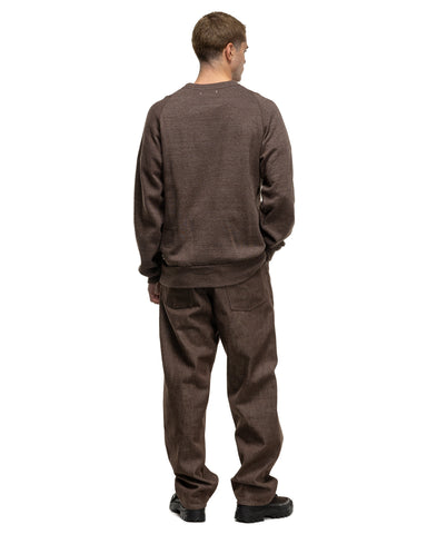 nonnative Dweller Crew Pullover C/P/R Sweat Brown, Sweaters