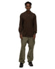 nonnative Dweller L/S Polo Shirt Cotton Pique Brown, Shirts