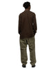 nonnative Dweller L/S Polo Shirt Cotton Pique Brown, Shirts