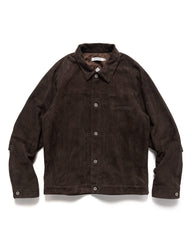 nonnative Trucker Blouson Sheep Leather With Gore-Tex Windstopper® Brown, Outerwear