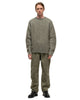 nonnative Worker Aran Sweater Kid Mohair/W/N/P Yarn Khaki, Sweaters