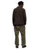 nonnative Worker Trousers Cotton Oxford Sulfur Dye Khaki, Bottoms