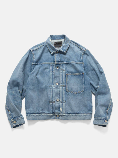 sacai BEYONDEXX Denim Jacket Light Blue, Trucker Jackets
