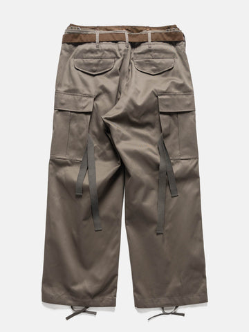sacai Cotton Chino x Nylon Twill Pants Gray, Cargo Pants