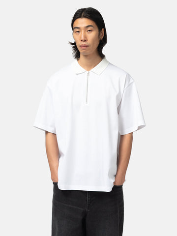 half-body view of the model wearing the sacai Cotton Jersey T-Shirt White
