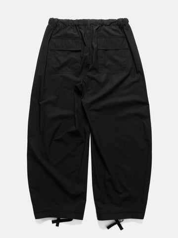 Flat shot of the back of the sacai Cotton Typewriter Pants Black
