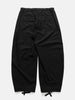 Flat shot of the back of the sacai Cotton Typewriter Pants Black
