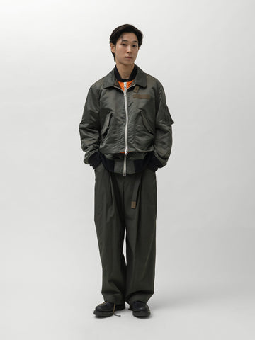 sacai Cotton Typewriter Pants Khaki, Pants