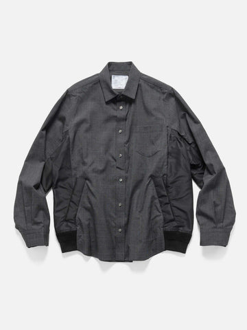 sacai Glen Check Shirt Gray, Shirts