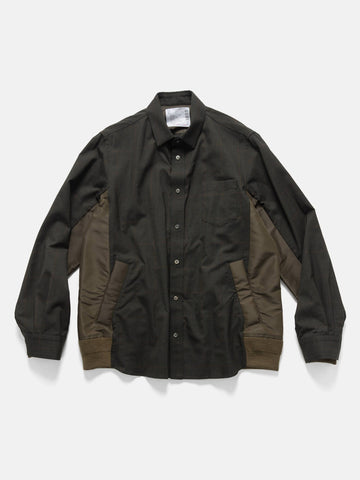 sacai Glen Check Shirt Khaki, Shirts