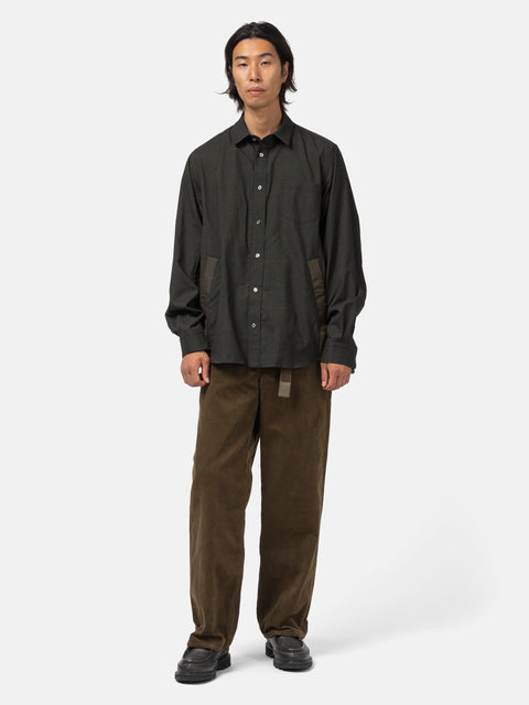 sacai Glen Check Shirt Khaki, Shirts