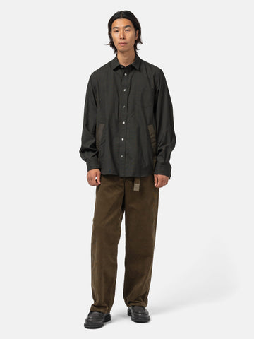 sacai Glen Check Shirt Khaki, Shirts