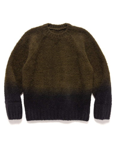 sacai Gradation Knit Sweater Khaki x Black, Sweaters