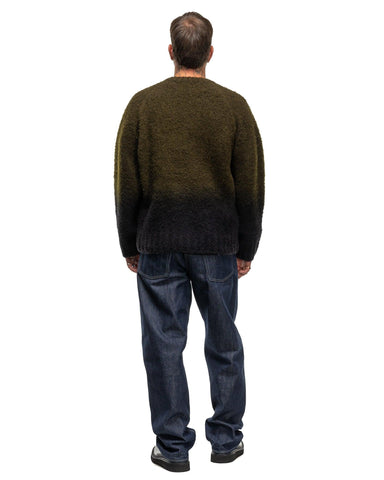 sacai Gradation Knit Sweater Khaki x Black, Sweaters