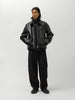 sacai Leather Puffer Blouson Black, Leather Jackets