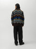sacai Mix Crochet Knit Blouson Black Multi, Sweaters