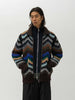 sacai Mix Crochet Knit Blouson Black Multi, Sweaters
