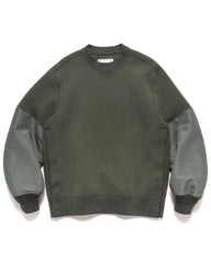 Nylon Twill x Sponge Sweat Pullover Khaki - HAVEN