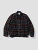 sacai Plaid Flannel Blouson Brown x Navy, Jackets