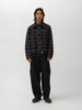 sacai Plaid Flannel Blouson Brown x Navy, Jackets